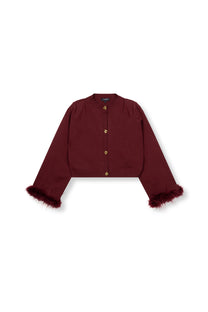 Knitted vest Mady | Bordeaux | Refined Department
