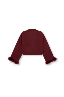 Knitted vest Mady | Bordeaux | Refined Department