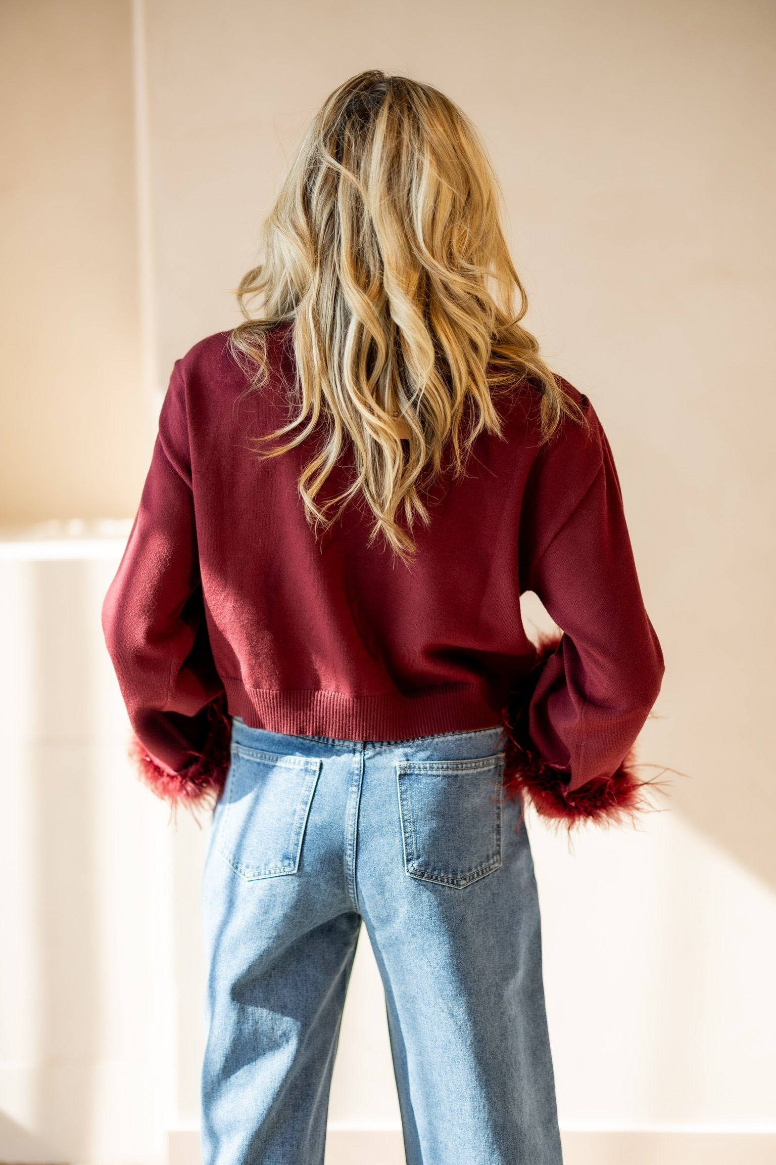 Knitted vest Mady | Bordeaux | Refined Department