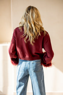 Knitted vest Mady | Bordeaux | Refined Department