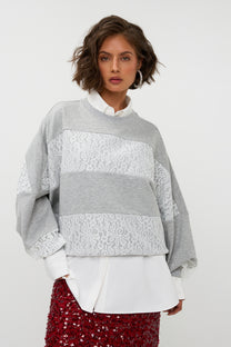 Trui Lace | Grey | Studio Amaya
