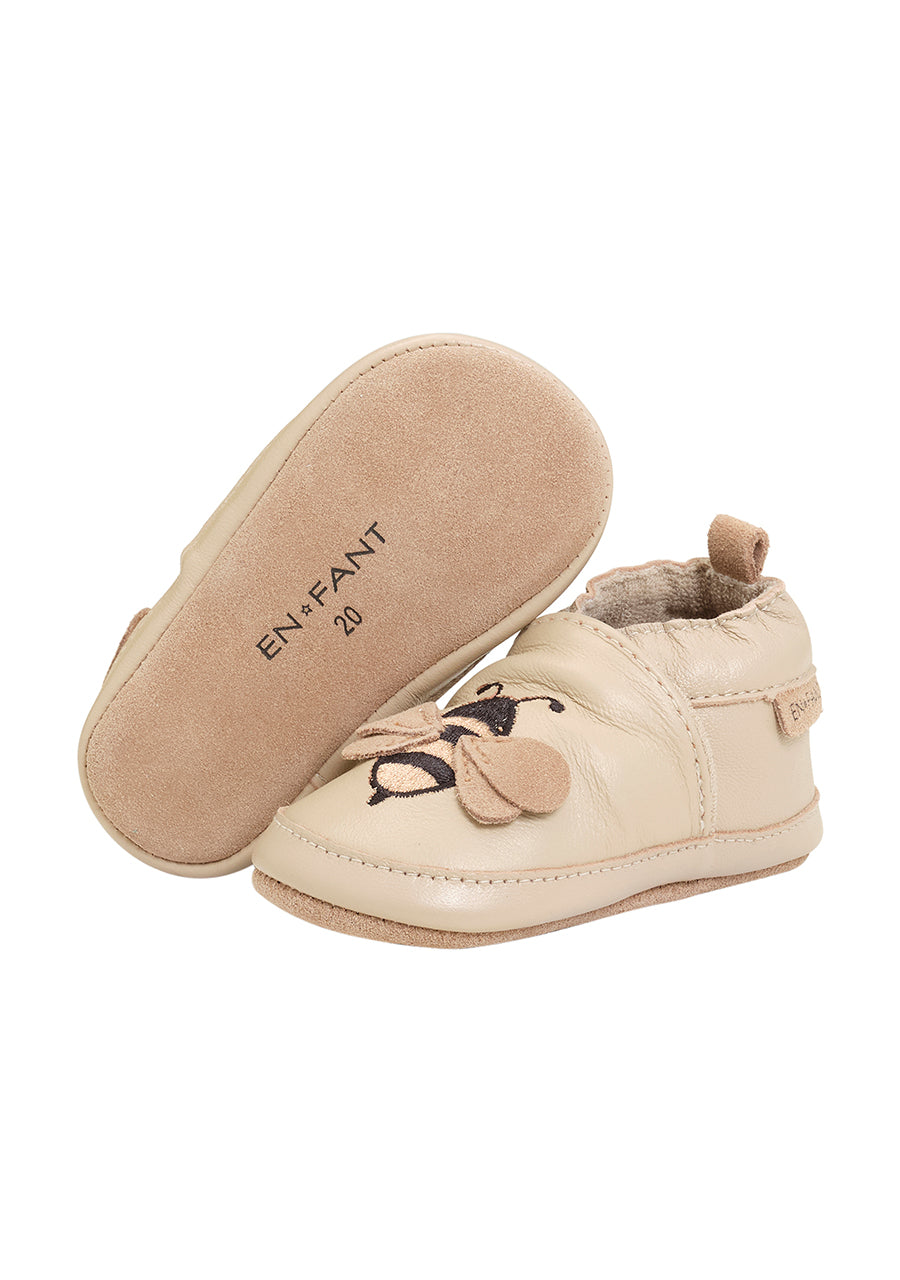 Leather shoe Applique | White pepper | En Fant
