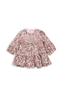 Lila sequins dress | Grey/rosa | Konges Slojd