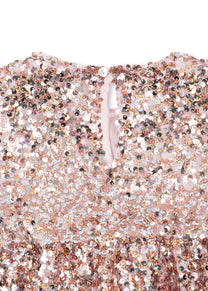 Lila sequins dress | Grey/rosa | Konges Slojd