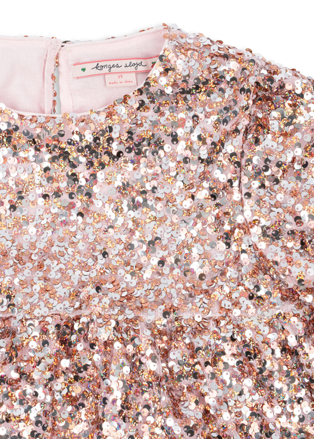 Lila sequins dress | Grey/rosa | Konges Slojd