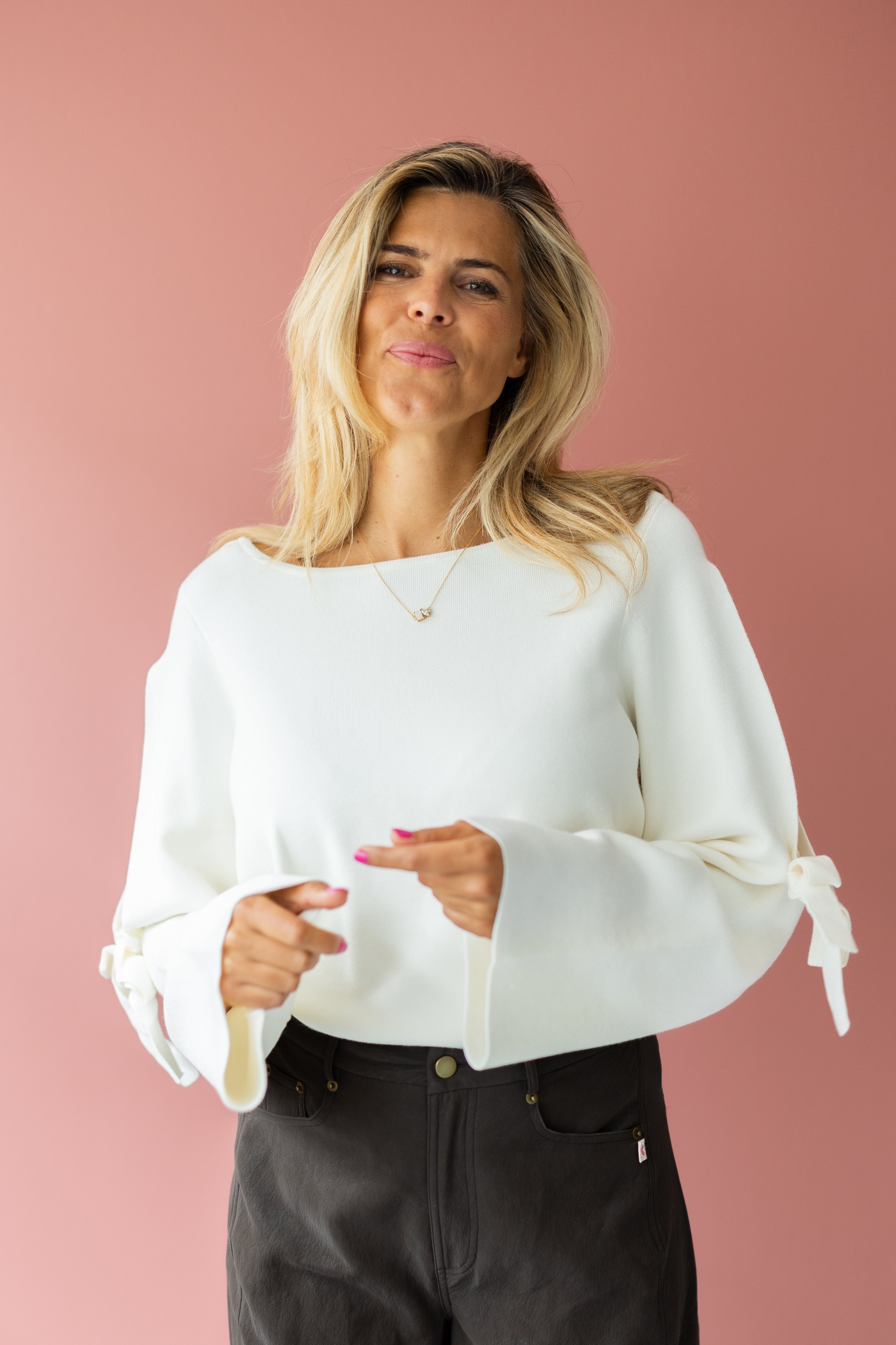 Top Bow Blanche | Studio Poespas