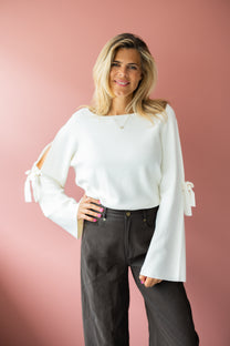 Top Bow Blanche | Studio Poespas
