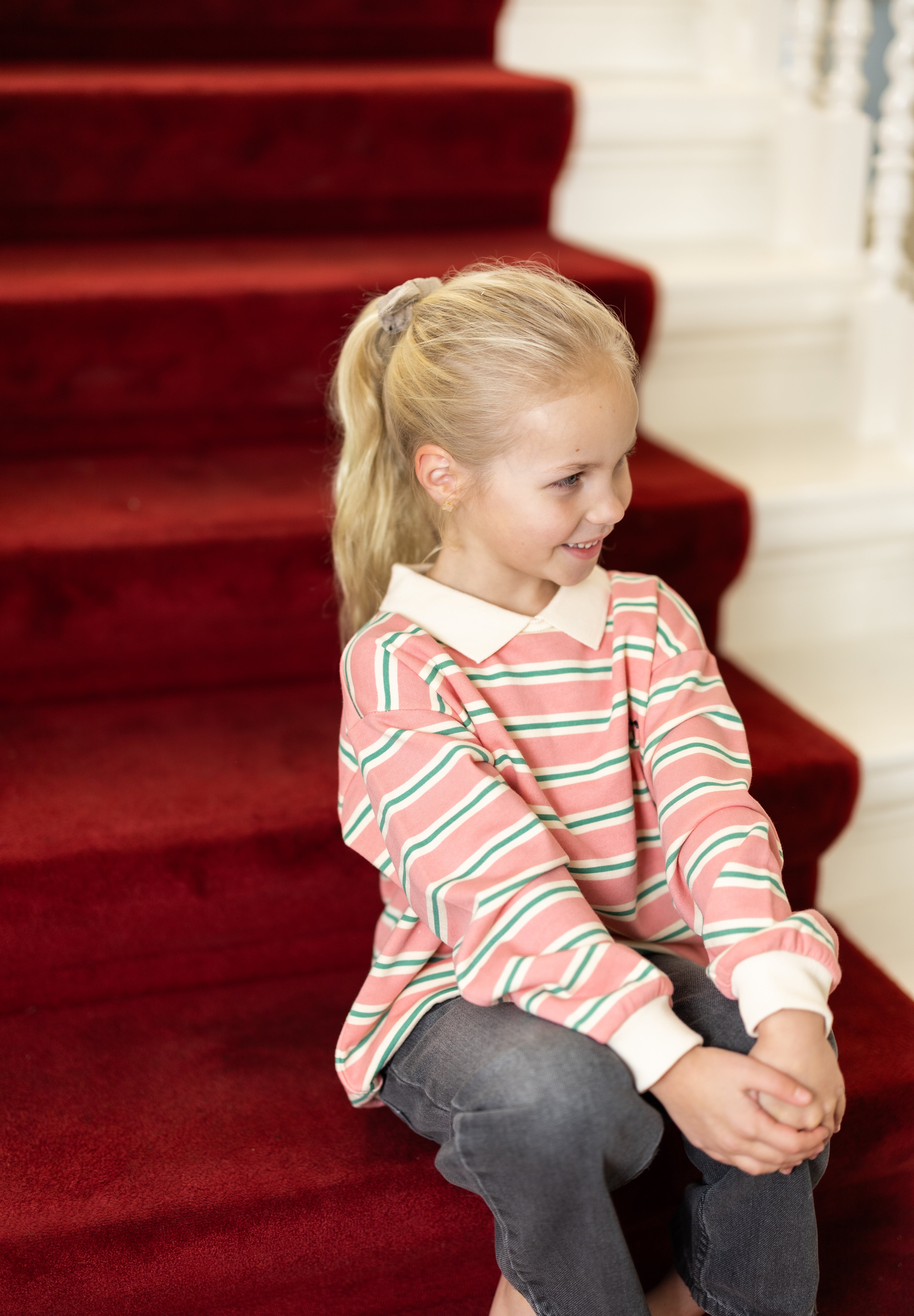 Polo Spotty | Blush bound stripe | Konges Slojd