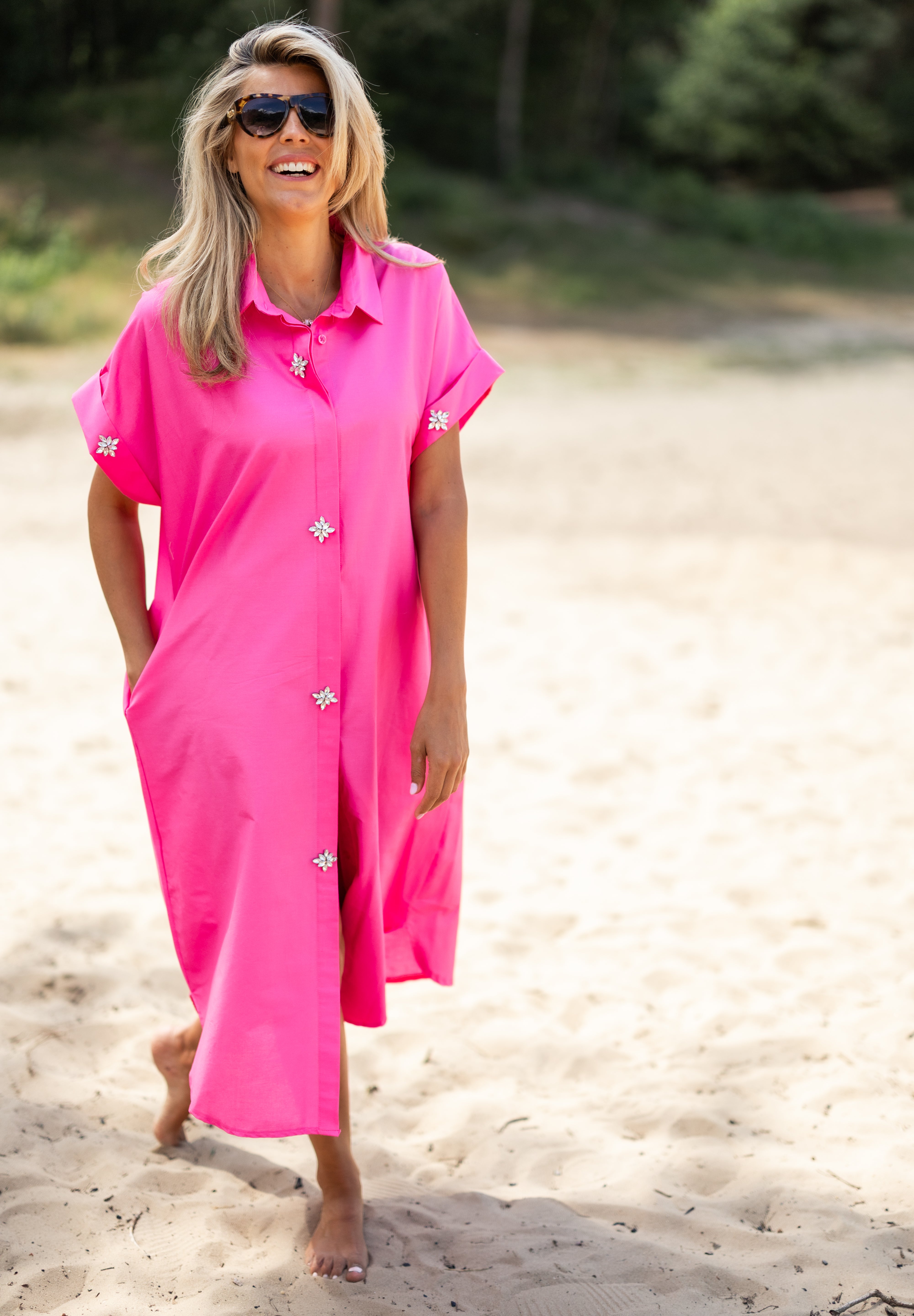 Jurk Odette | Fuchsia