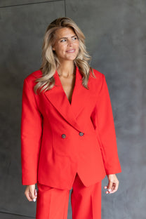 PRE-ORDER: Blazer Anne | Poppy red | Harper & Yve