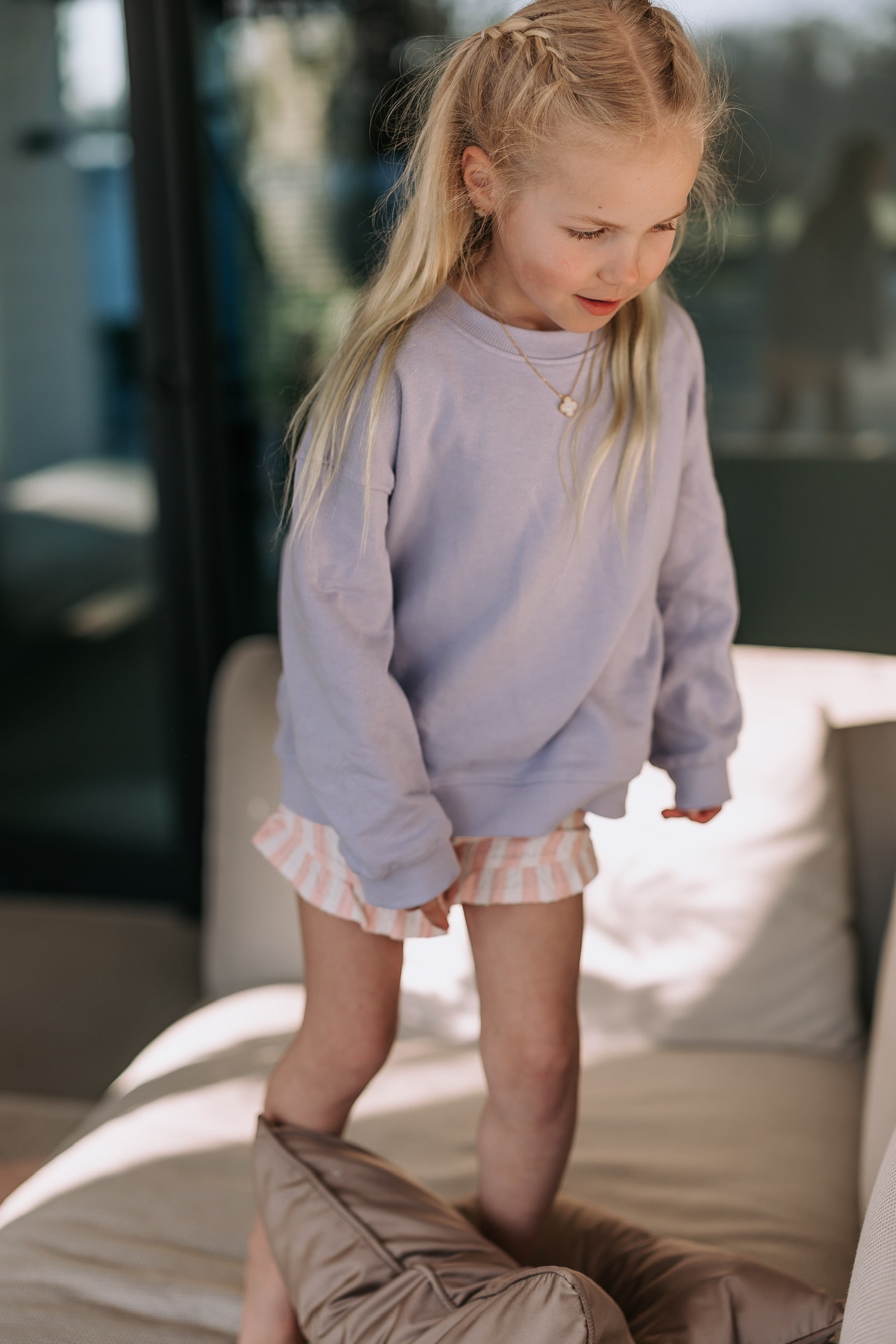 Sweatshirt | Purple heather | En Fant