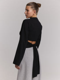 Longsleeve Feather | Black | Refined Department