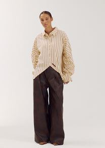 Longsleeve Ted | Creme Stripe | Harper & Yve