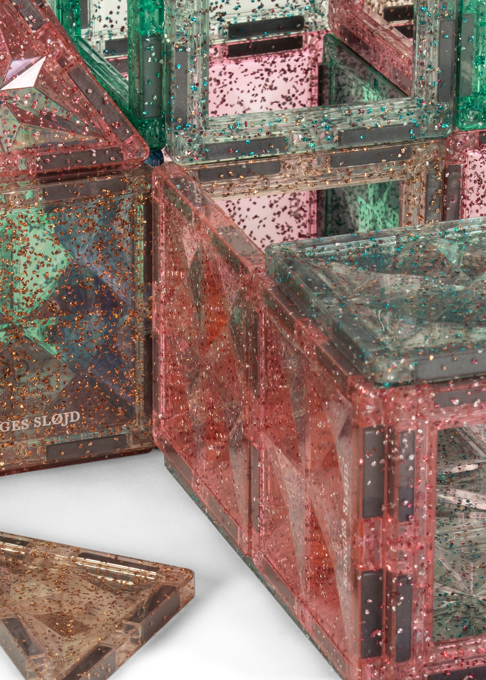 Magnetische Bouwset Piece by Piece | Glitter | Konges Sløjd