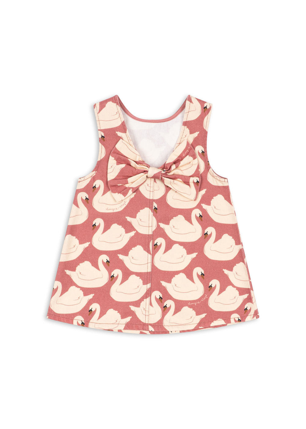 Magot bow dress | Swan rose | Konges Slojd