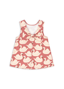 Magot bow dress | Swan rose | Konges Slojd