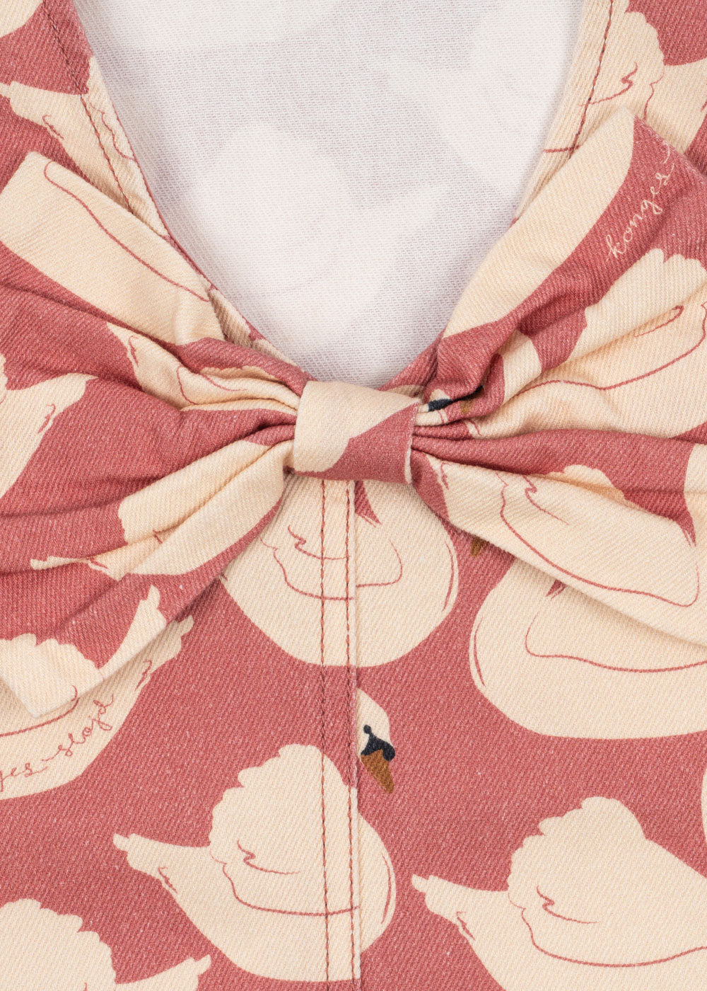 Magot bow dress | Swan rose | Konges Slojd