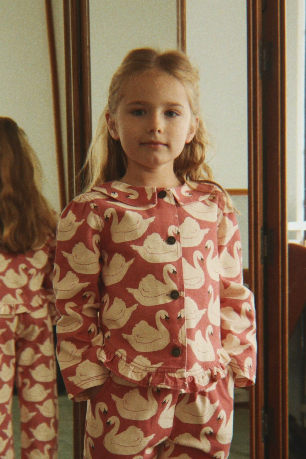 Magot frill jacket | Swan rose | Konges Slojd