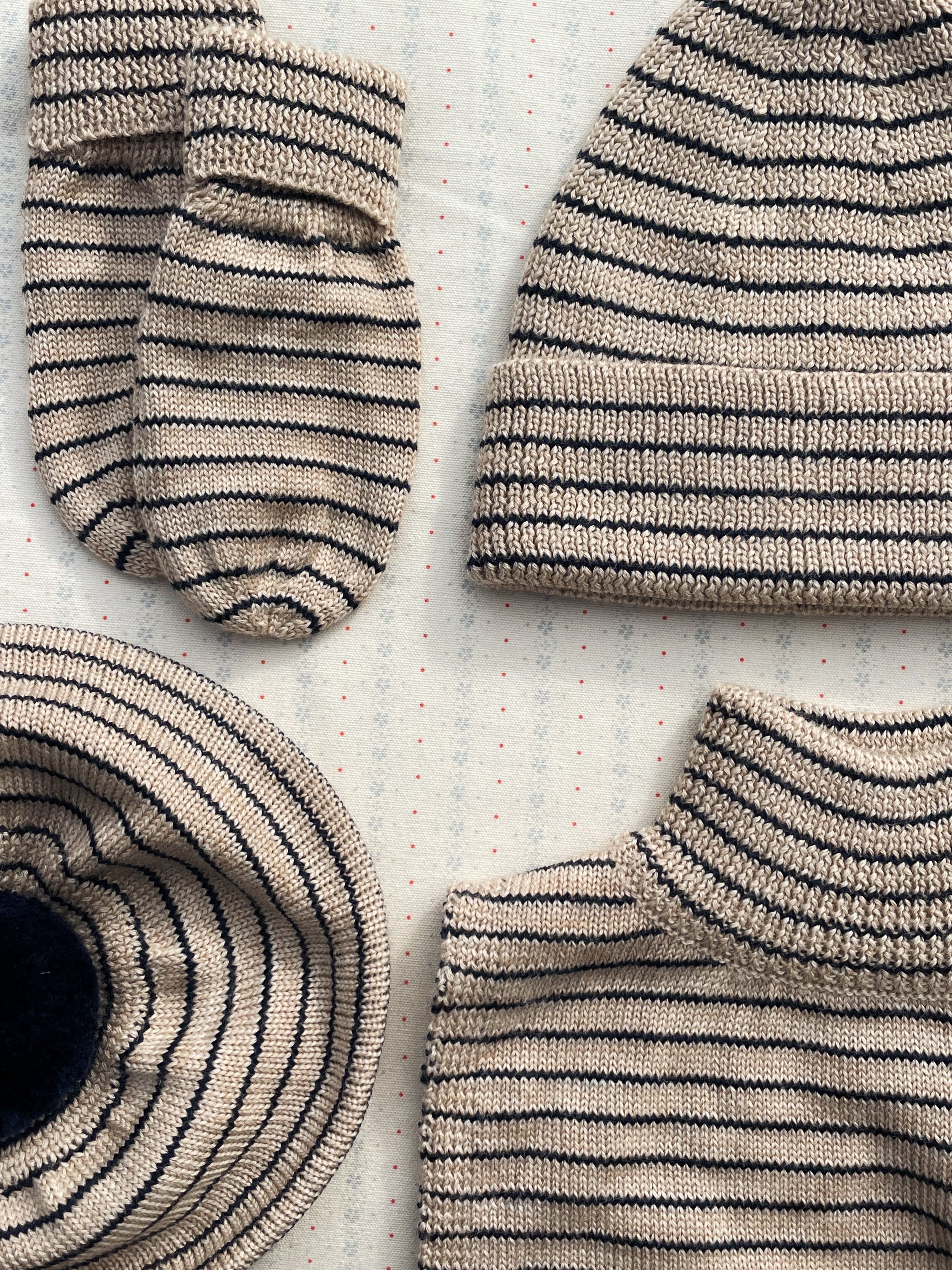 Neckwarmer Louli | Stripe blue | Konges Slojd