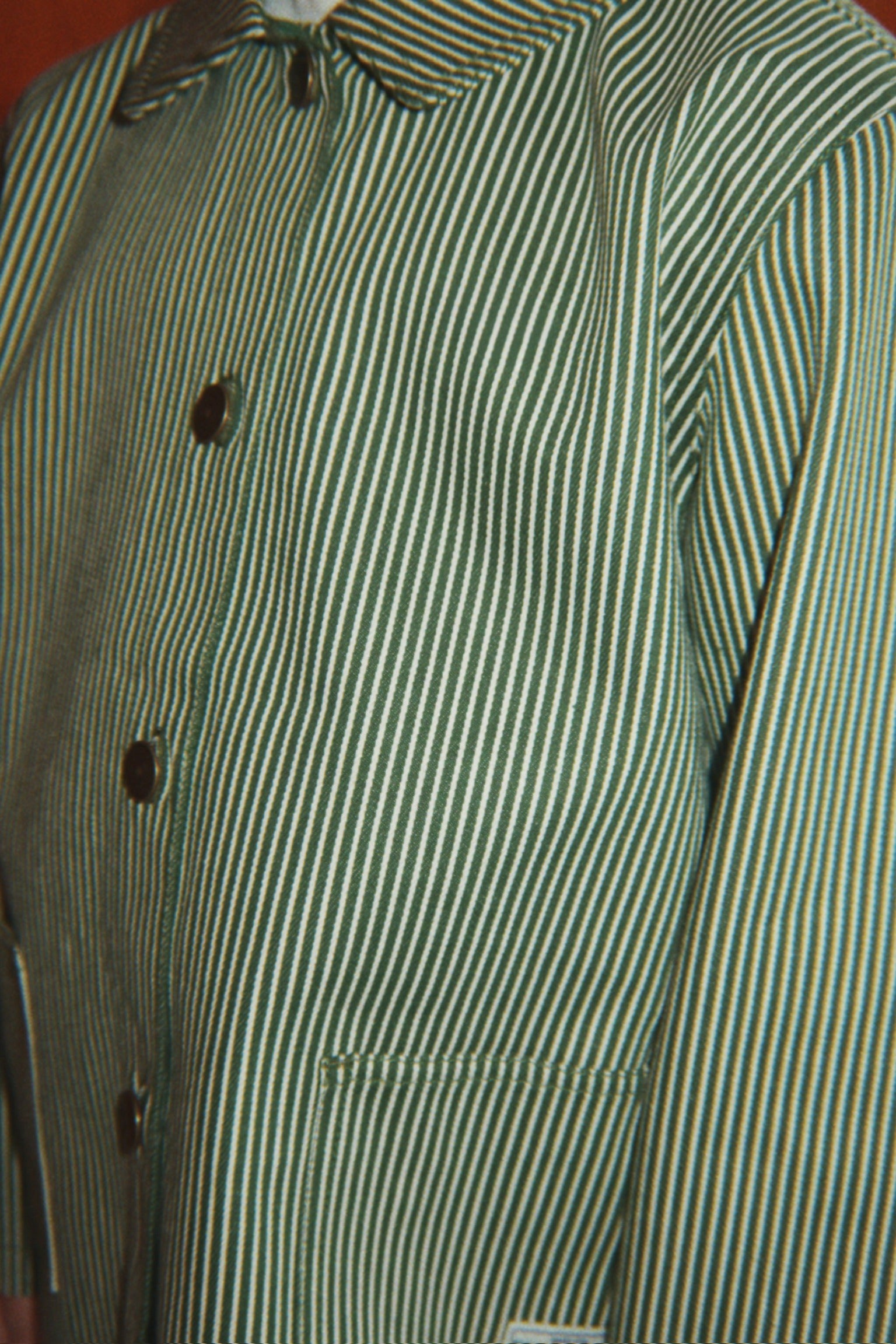Overshirt Luc | Milk Verte Stripe | Konges Sløjd