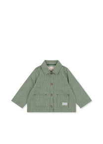 Overshirt Luc | Milk Verte Stripe | Konges Sløjd