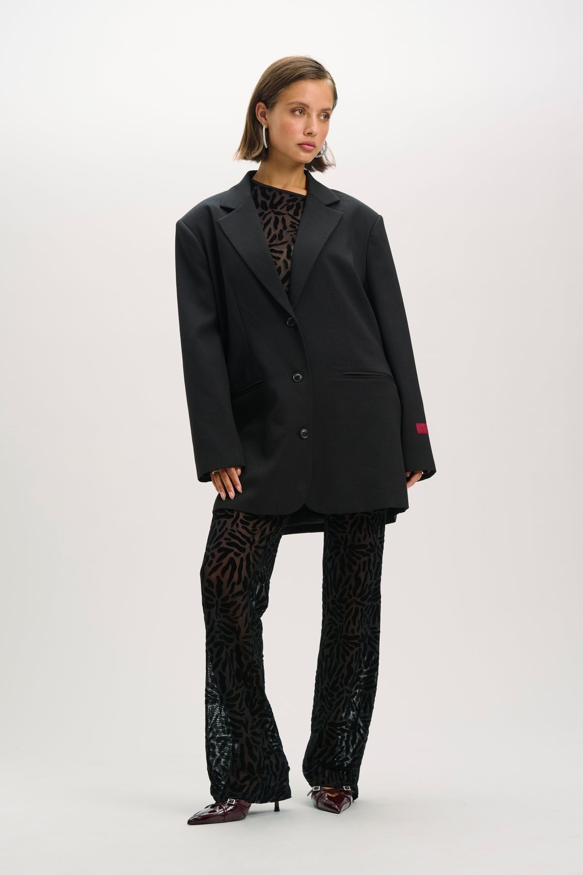 Oversized blazer Leslie | Black | Refined Department