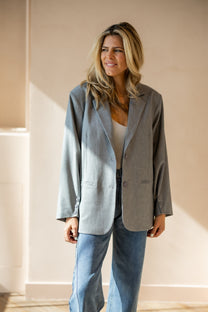 Oversized blazer Mikky | Light grey | Refined Department