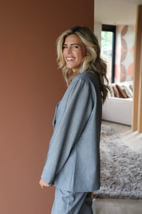 Oversized blazer Mikky | Light grey | Refined Department