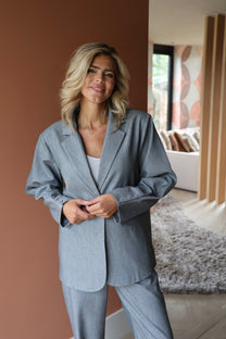 Oversized blazer Mikky | Light grey | Refined Department