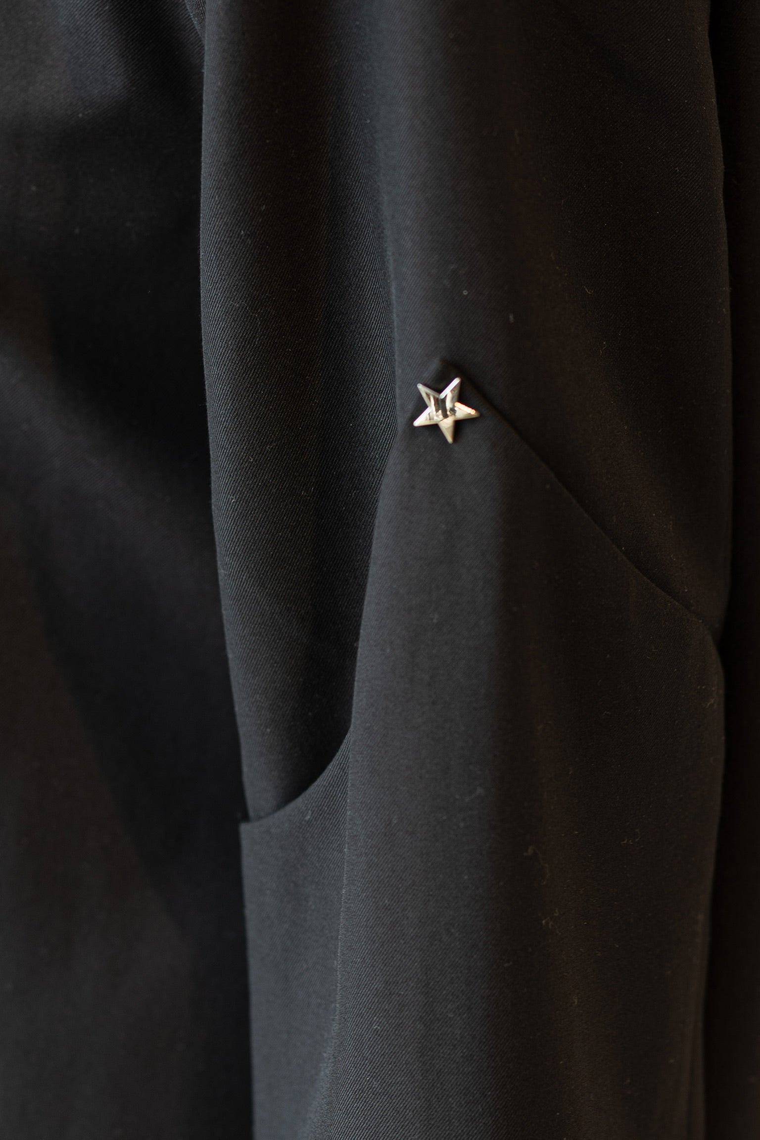 Oversized cropped blazer Star | Black | Refined Department