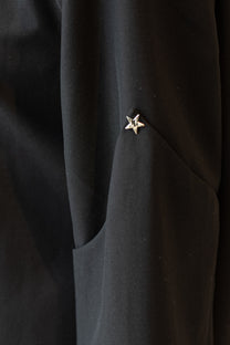 Oversized cropped blazer Star | Black | Refined Department