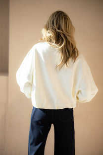 Oversized sweater Sellie | Off-white | Refined Department