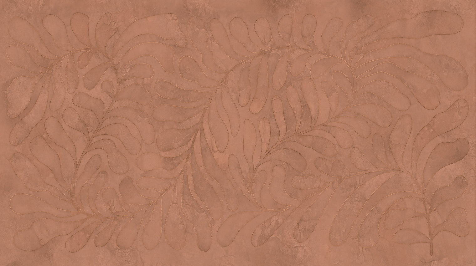 Behang Leaf | Terra