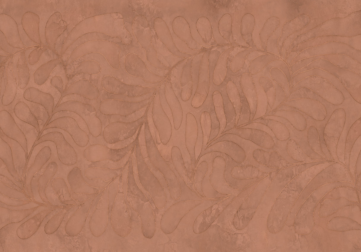 Behang Leaf | Terra