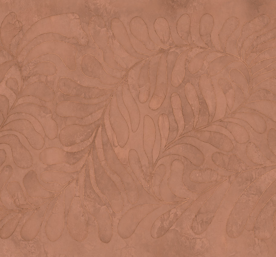 Behang Leaf | Terra