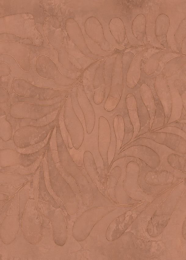 Behang Leaf | Terra