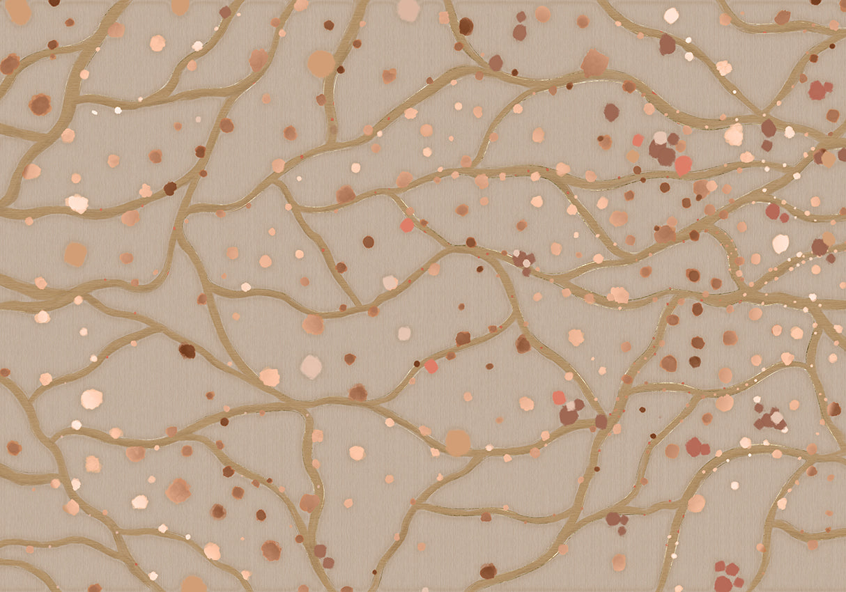 Behang Blush Dots | Clay