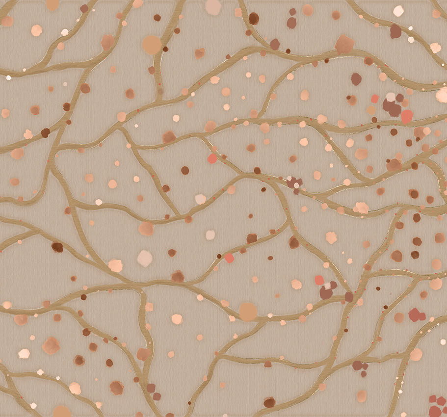 Behang Blush Dots | Clay