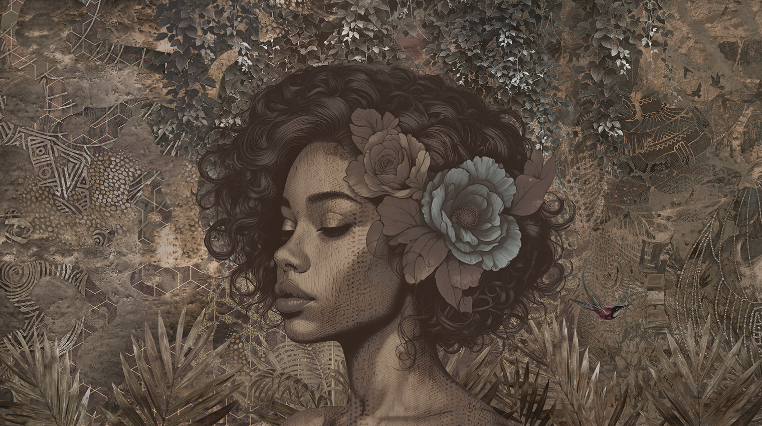 Behang Silent Muse