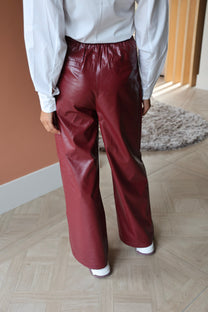 PU pants Bibi | Bordeaux | Refined Department