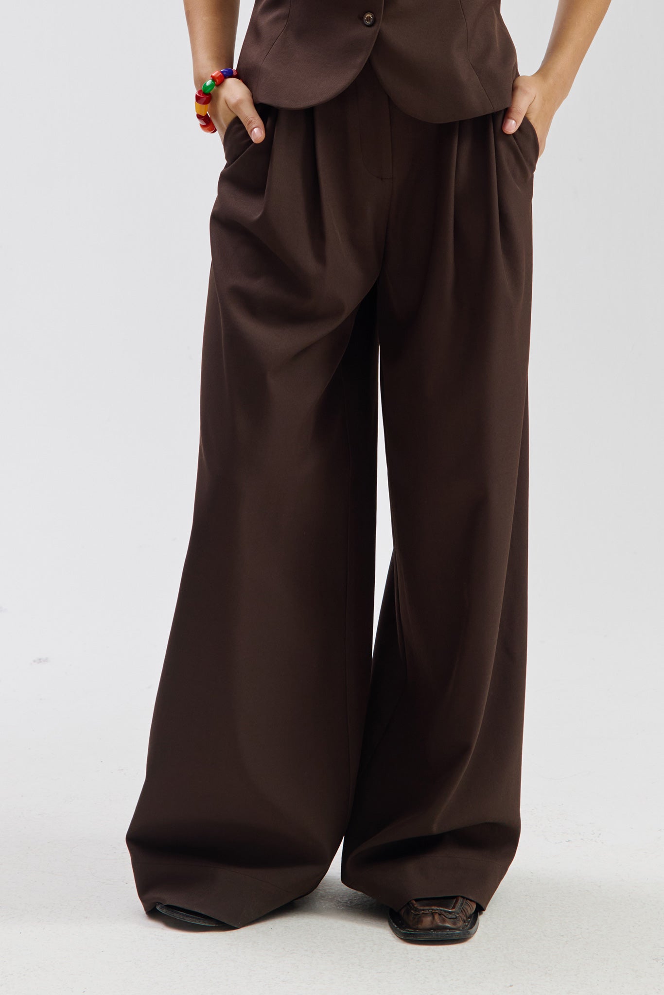 Pants Mason | Saddle brown | Harper & Yve