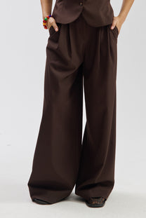 Pants Mason | Saddle brown | Harper & Yve