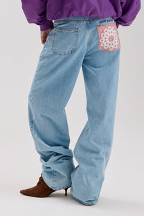 Pants Yve | Light blue howdy bandida | Harper & Yve