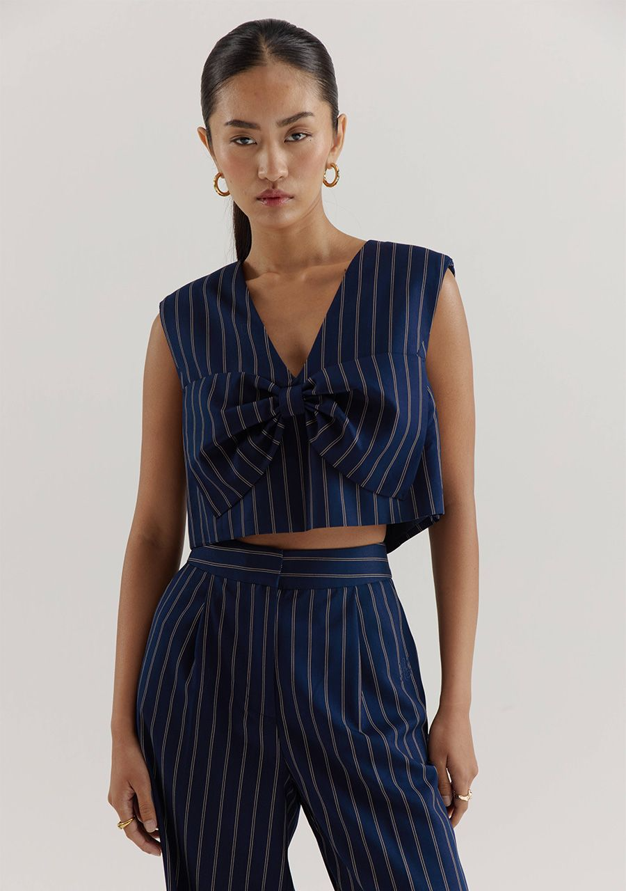 Pants Anna | Blue stripe | Harper & Yve