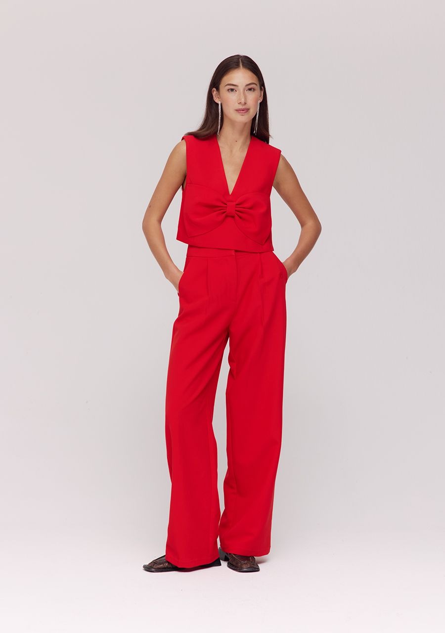 PRE-ORDER: Pants Anna | Poppy red | Harper & Yve