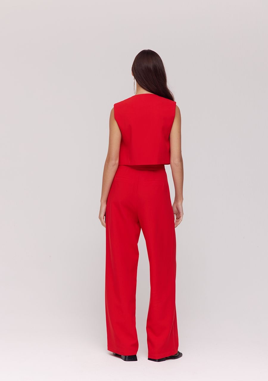 PRE-ORDER: Pants Anna | Poppy red | Harper & Yve