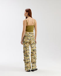 Pants Bella | Green camo | Harper & Yve