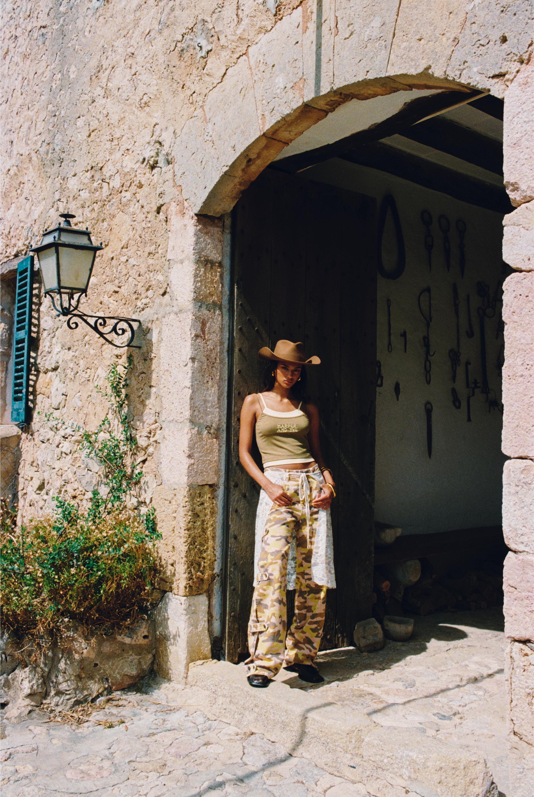 Pants Bella | Green camo | Harper & Yve