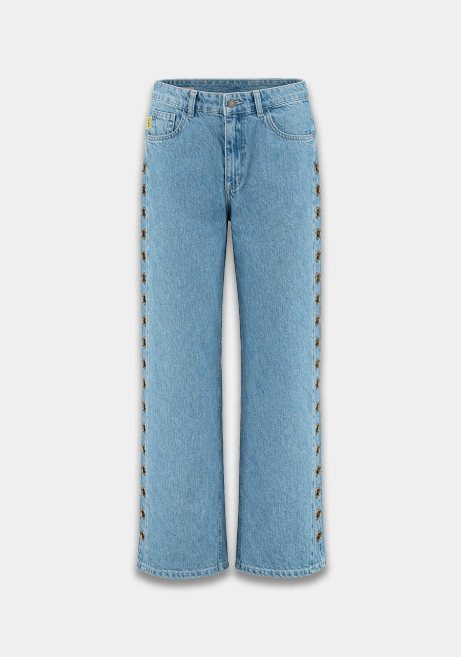 Pants Mayra eye | Mid blue | Harper & Yve