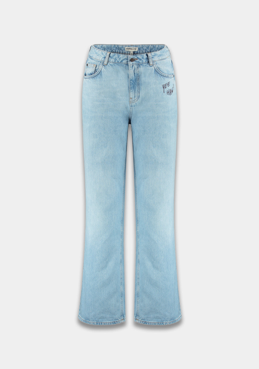 Pants Yve | Light blue howdy bandida | Harper & Yve